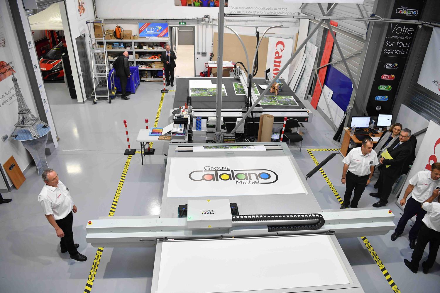 inauguration imprimerie groupe michel catalano